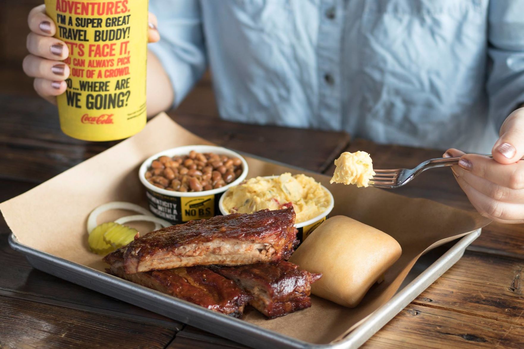 4. Dickey's BBQ pit